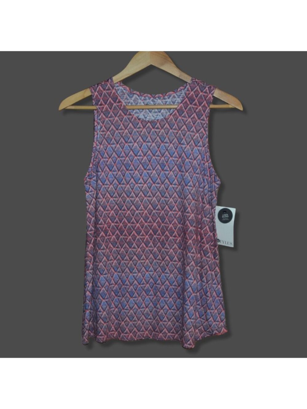 New with Tags! Stylus Women's Sz S Flowing Tank Top Blouse Shirt